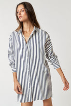 Load image into Gallery viewer, Collard Button up Dress, Navy