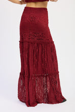 Load image into Gallery viewer, Lace Maxi Skirt