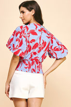 Load image into Gallery viewer, Wilder Days Top, Blue/Red