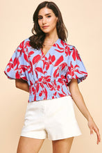 Load image into Gallery viewer, Wilder Days Top, Blue/Red