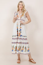 Load image into Gallery viewer, Calli Midi Dress, White/Multi