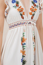 Load image into Gallery viewer, Calli Midi Dress, White/Multi