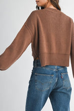 Load image into Gallery viewer, Cropped Mock Neck Sweater