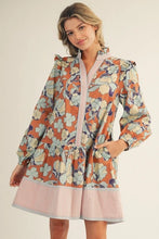 Load image into Gallery viewer, Floral Detailed Ruffle Dress
