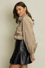 Load image into Gallery viewer, Ruffled Button Up Blouse