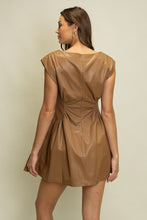 Load image into Gallery viewer, Lex Faux Leather Dress, Mocha