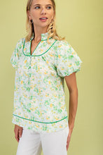 Load image into Gallery viewer, Floral Print Blouse, Green