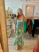 Load image into Gallery viewer, Green and Blue Maxi Dress