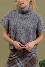 Load image into Gallery viewer, Cableknit Turtleneck Sweater,
