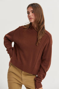 Lily Crewneck, Chestnut