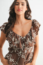 Load image into Gallery viewer, Ansley Top, Brown
