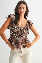 Load image into Gallery viewer, Ansley Top, Brown
