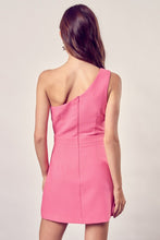 Load image into Gallery viewer, Asymmetrical One Shoulder Dress
