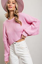 Load image into Gallery viewer, Better Days Sweater, Bubble Pink
