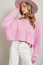 Load image into Gallery viewer, Better Days Sweater, Bubble Pink
