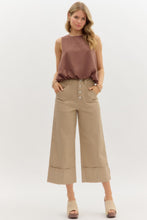 Load image into Gallery viewer, Cropped Wide Leg, Tan
