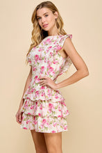Load image into Gallery viewer, Miley Floral Tiered Dress, Pink
