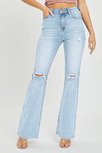 Load image into Gallery viewer, Distressed Flare Jean, Blue
