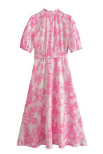 Load image into Gallery viewer, Butterfly Belted Dress, Pink
