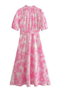 Butterfly Belted Dress, Pink