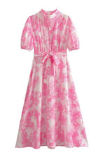 Load image into Gallery viewer, Butterfly Belted Dress, Pink

