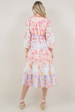 Load image into Gallery viewer, Floral Long Sleeve Ruffle Dress
