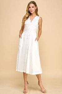 Sadee Midi Dress, White