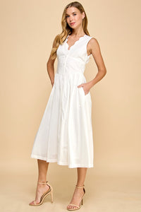 Sadee Midi Dress, White