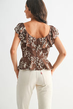 Load image into Gallery viewer, Ansley Top, Brown
