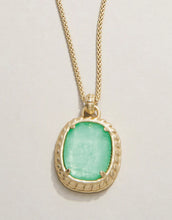 Load image into Gallery viewer, Karina Oval Necklace 18" Sea Foam
