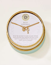 Load image into Gallery viewer, Sea La Vie Best Friends/ Heart Key Necklace (2 piece set) 18"
