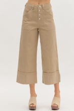 Load image into Gallery viewer, Cropped Wide Leg, Tan
