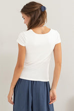 Load image into Gallery viewer, Clara Square Neck Top, Off White
