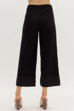 Load image into Gallery viewer, Cropped Wide Leg, Black
