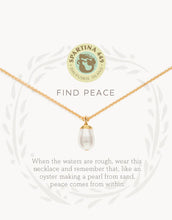 Load image into Gallery viewer, Find Peace Sea La Vie Necklace 18"
