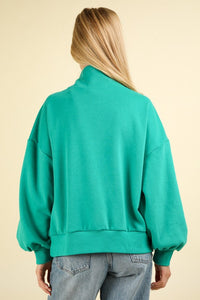 Henley Pullover, Green