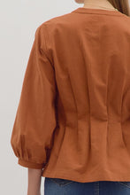 Load image into Gallery viewer, Caramel Pintuck Top
