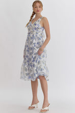 Load image into Gallery viewer, Olivia Floral Dress, Blueberry
