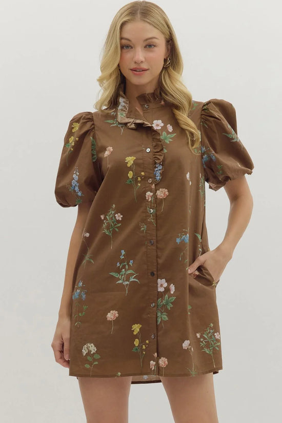 Lisa Dress, Brown