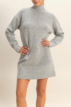 Load image into Gallery viewer, High Neck Sweater Dress
