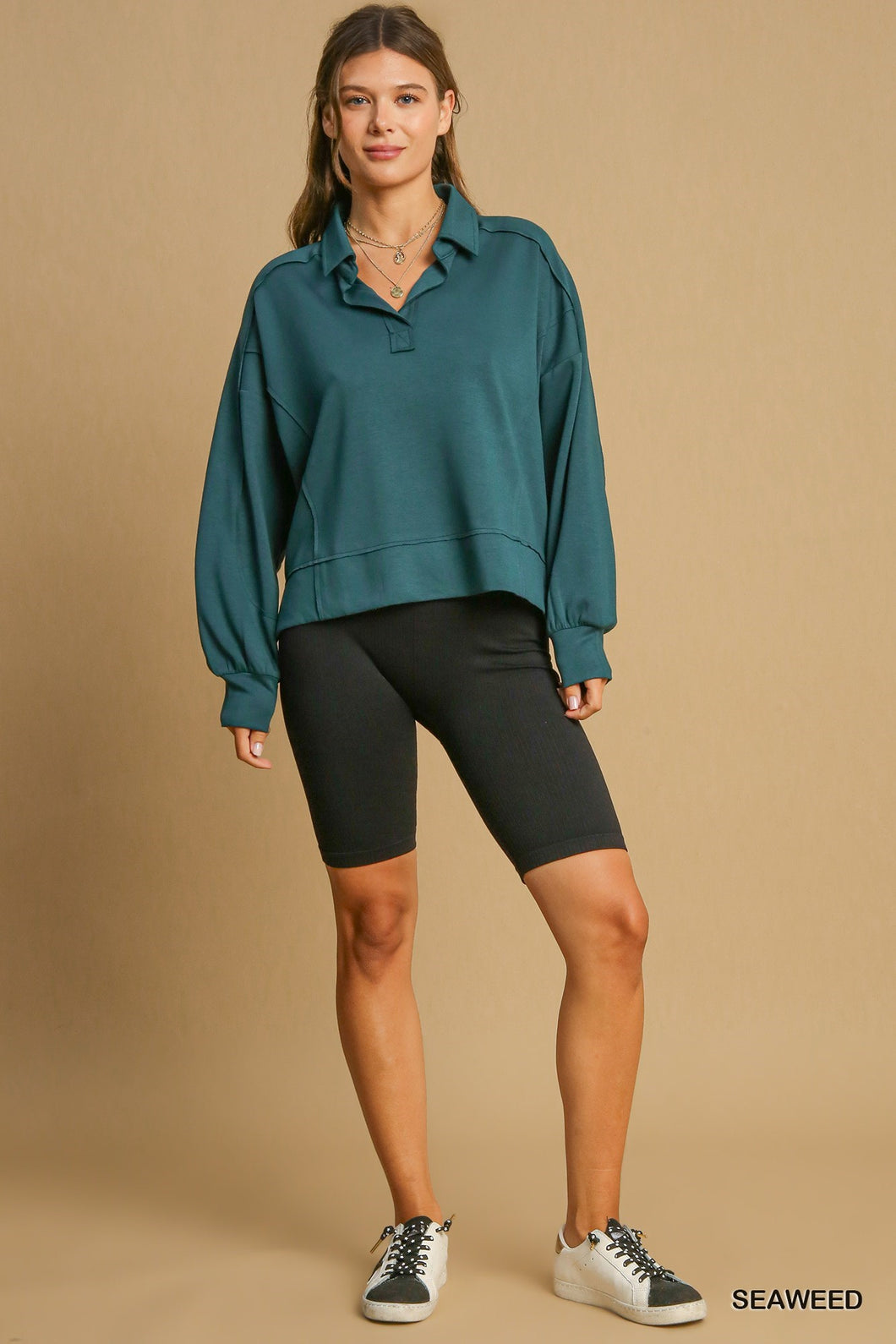 Luxeknit Sweatshirt, Seaweed