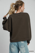 Load image into Gallery viewer, Luxeknit Crewneck Top, Shadow
