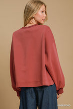 Load image into Gallery viewer, Luxeknit Crewneck Top, Rosewood
