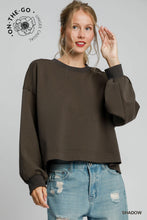 Load image into Gallery viewer, Luxeknit Crewneck Top, Shadow
