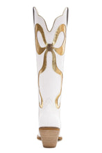 Load image into Gallery viewer, Glenda Boot, White and Gold
