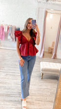 Load image into Gallery viewer, First Down Babydoll Top, Maroon
