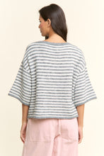 Load image into Gallery viewer, Striped Button Down Sweater, Grey
