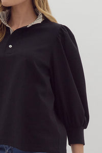 Ginny Top, Black