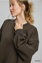 Load image into Gallery viewer, Luxeknit Crewneck Top, Shadow
