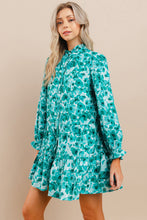 Load image into Gallery viewer, Lucky Floral Dress, Green
